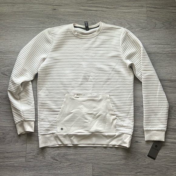 Apana Cream Colored Ribbed Long Sleeve with Pocket Size 38-40 - Picture 1 of 8
